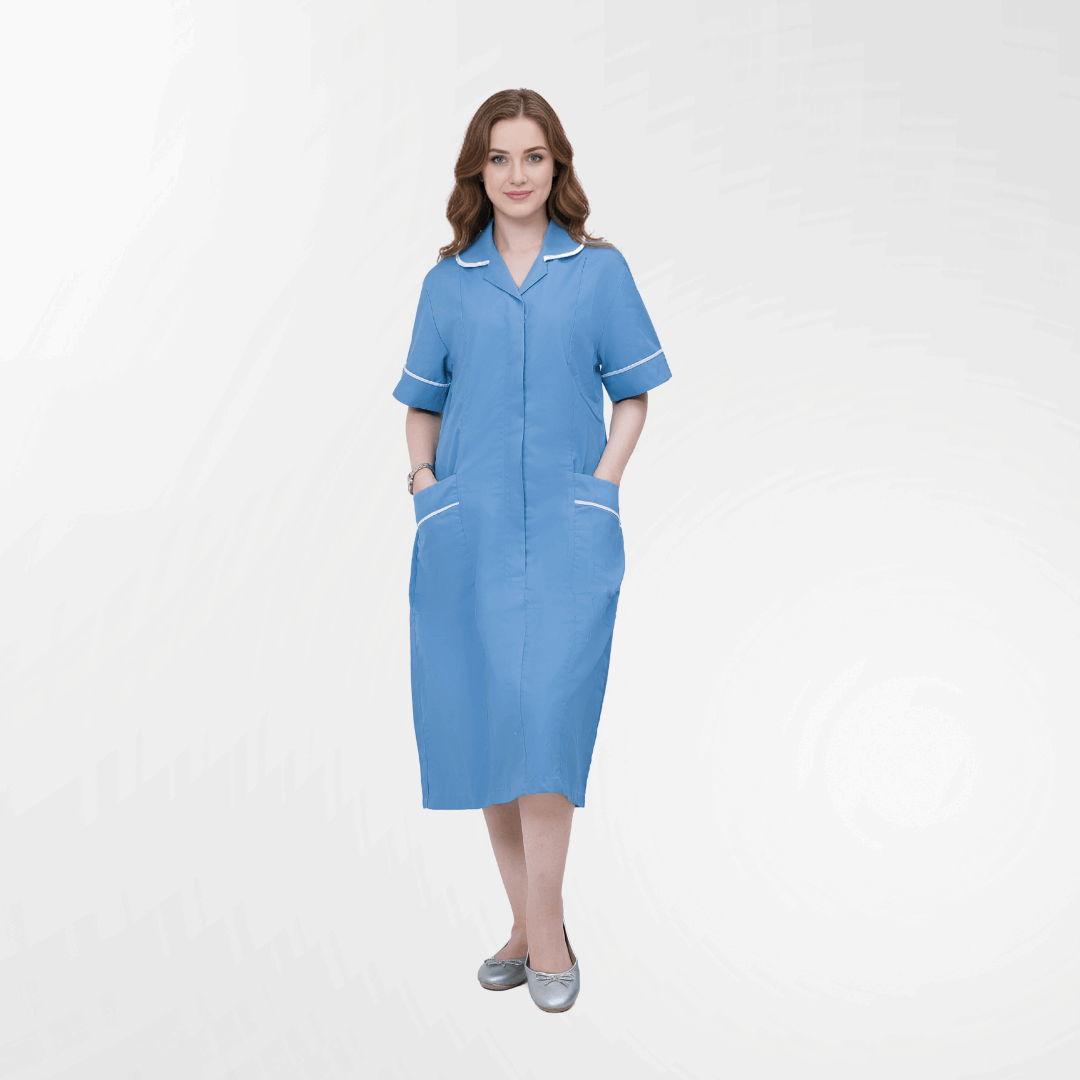 blue-long-nurse-dress