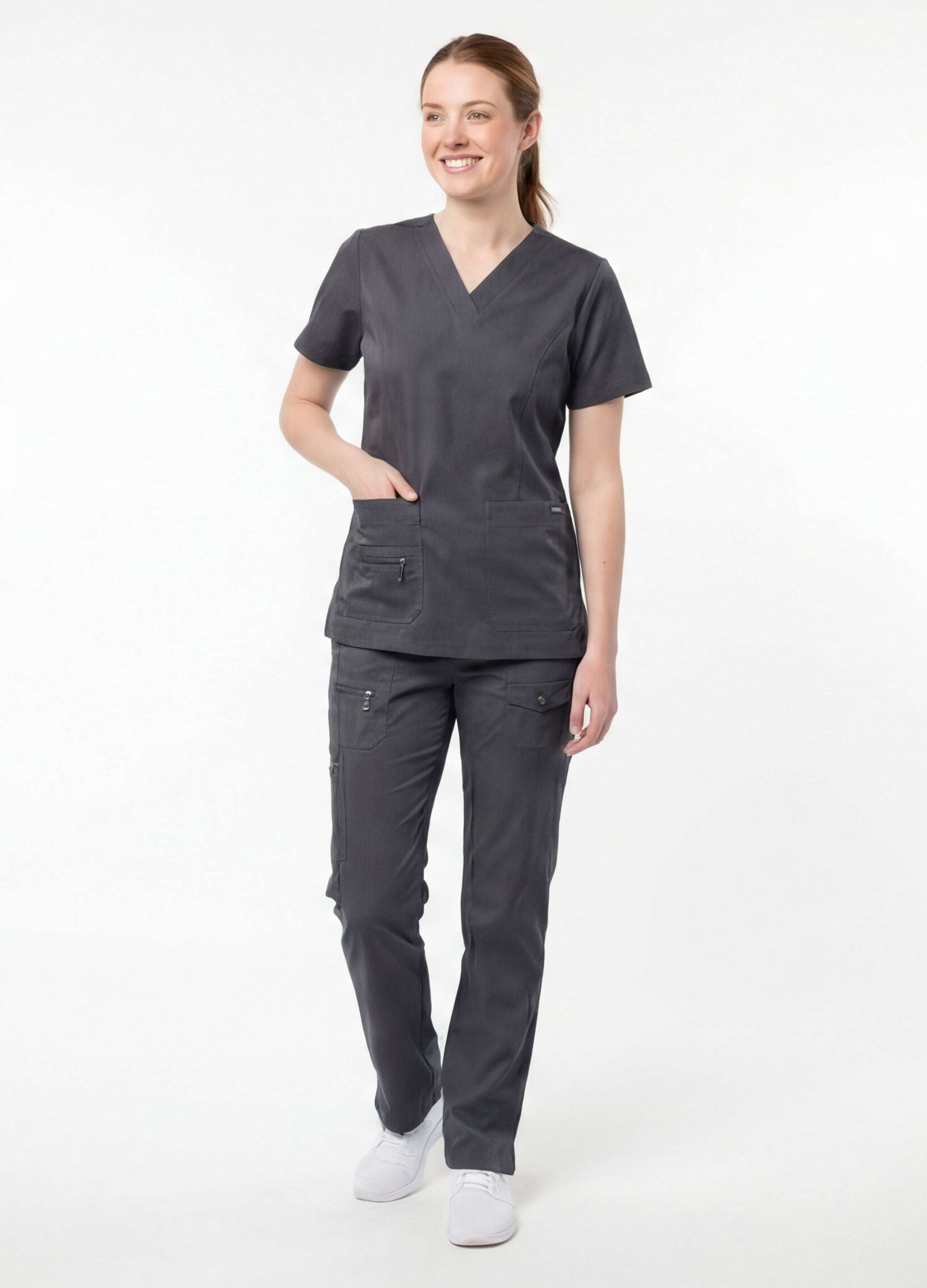 stone-grey-cheap-scrubs-sets​