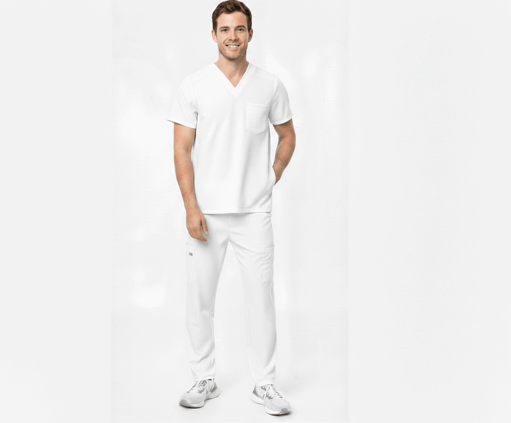 white-scrub-set
