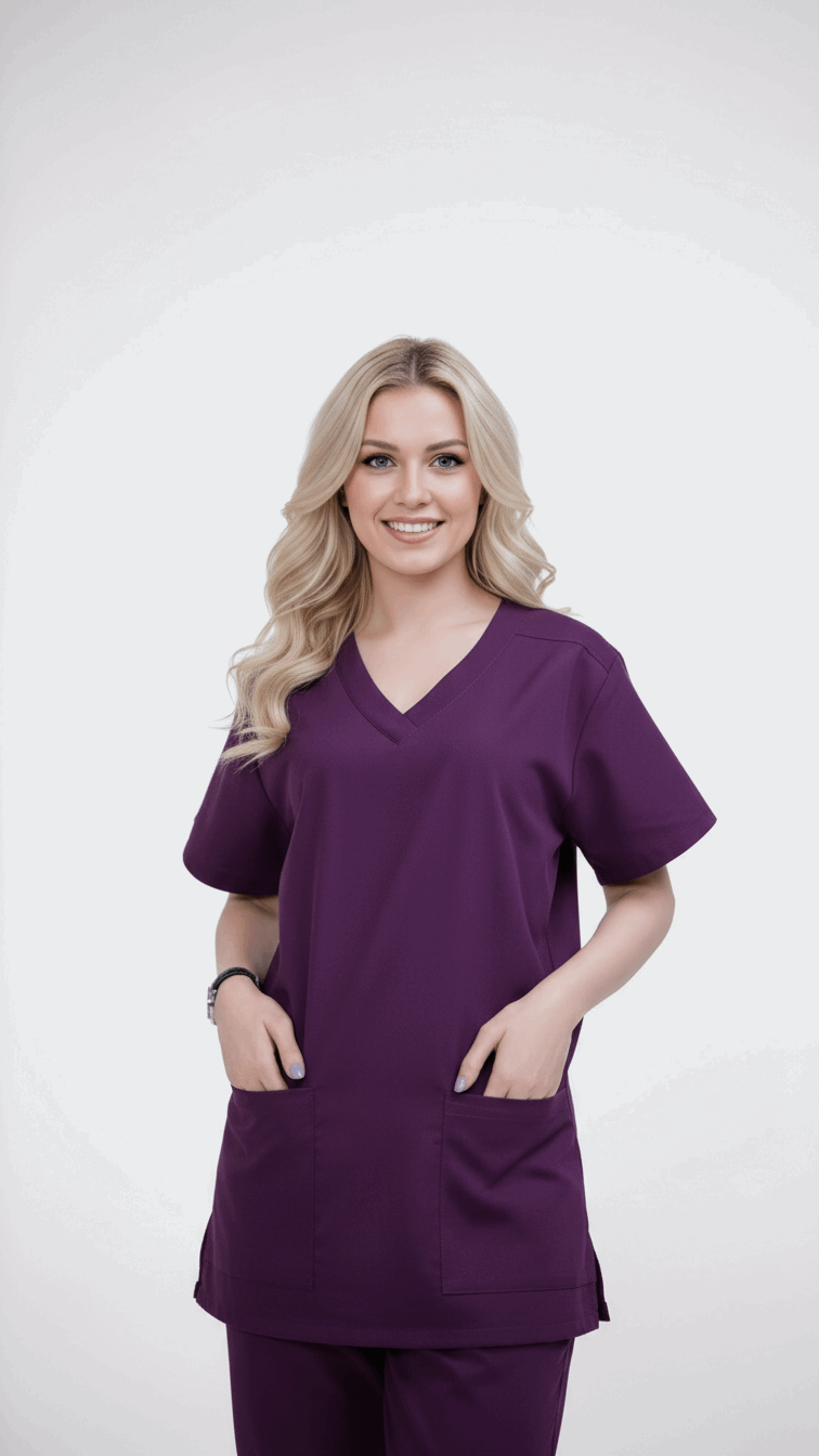 dark-lilac-nursing-uniform