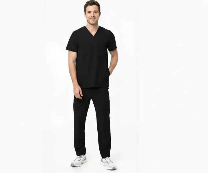 black-scrub-set