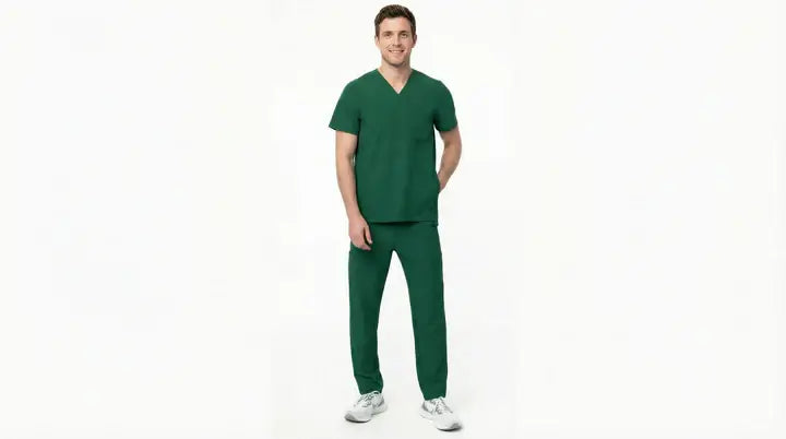 green-scrub-set